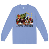 Colony Blue merry christmas gnomes truck Long Sleeve Tee - BarkalooDesign
