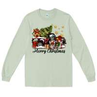 Matcha merry christmas gnomes truck Long Sleeve Tee - BarkalooDesign