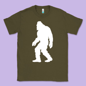 Bigfoot Walking Silhouette Classic Tee Designed By Artisfamous
