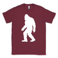 Burgundy bigfoot walking silhouette Classic Tee - artisFamous