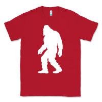 Red bigfoot walking silhouette Classic Tee - artisFamous