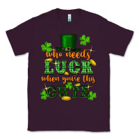 Plum who needs luck when you're this cute Classic Tee - FaDigitalArtStudio