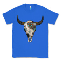 True Royal Cowhide Bull Skull Classic Tee - Jasminsmagicworld