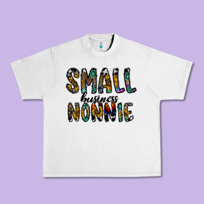 Small Business Nannie Urban Heavy Tee Designed By Cowhidedigitalart