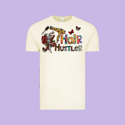 Hair Hustler 2 Vintage Tee Designed By Sublimationcraftshop