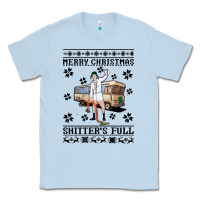 Dusty Blue merry christmas shitters full Classic Tee - artisFamous