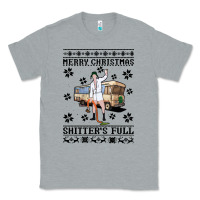 Heather Grey merry christmas shitters full Classic Tee - artisFamous