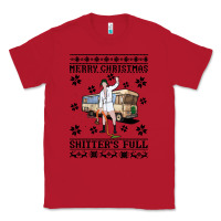 Red merry christmas shitters full Classic Tee - artisFamous