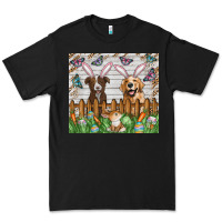 Black Easter Dog Premium Tee - CowhideDigitalArt