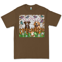 Cacao Easter Dog Premium Tee - CowhideDigitalArt