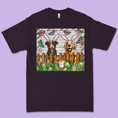 Easter Dog Premium Tee Designed By Cowhidedigitalart