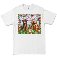 White Easter Dog Premium Tee - CowhideDigitalArt