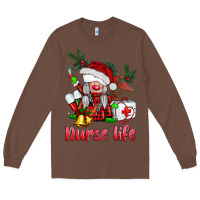 Chestnut christmas nurse life gnome Long Sleeve Tee - BarkalooDesign