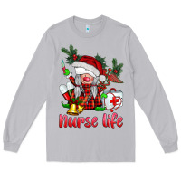 Moon Dust christmas nurse life gnome Long Sleeve Tee - BarkalooDesign