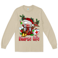 Mushroom christmas nurse life gnome Long Sleeve Tee - BarkalooDesign