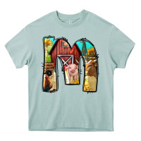 Arona farm life alphabet lowercase letters m Heavy Core Tee - BundleAndBundleShop