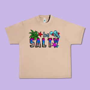 Be Salty Urban Heavy Tee Designed By Cowhidedigitalart