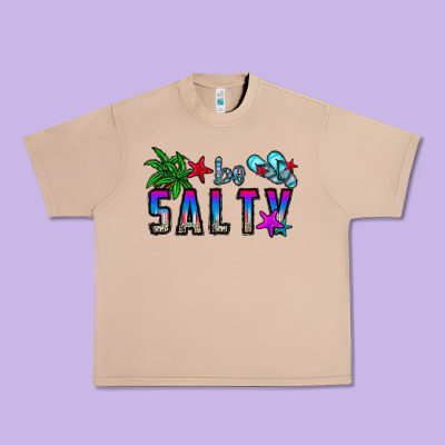 Be Salty Urban Heavy Tee Designed By Cowhidedigitalart