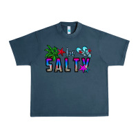 Midnight Navy be salty Urban Heavy Tee - CowhideDigitalArt