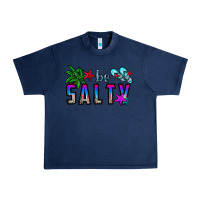 Navy be salty Urban Heavy Tee - CowhideDigitalArt