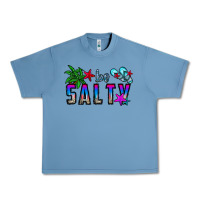 Pebble Blue be salty Urban Heavy Tee - CowhideDigitalArt
