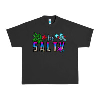 Pigment Black be salty Urban Heavy Tee - CowhideDigitalArt