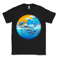 Black humpback whale Classic Tee - BarkalooDesign