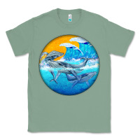 Sage humpback whale Classic Tee - BarkalooDesign