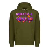 Army Green basketball sıster Premium Hoodie - AdoDesignShop