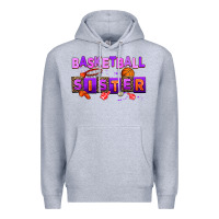 Heather Grey basketball sıster Premium Hoodie - AdoDesignShop
