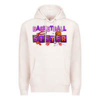 Pale Pink basketball sıster Premium Hoodie - AdoDesignShop