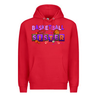 Red basketball sıster Premium Hoodie - AdoDesignShop