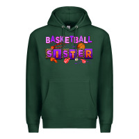 Sports Green basketball sıster Premium Hoodie - AdoDesignShop