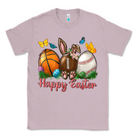 Lilac Happy Easter Sports With Butterfly Classic Tee - BundleAndBundleShop