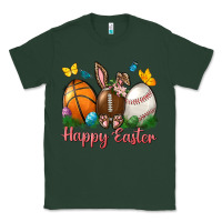Sports Green Happy Easter Sports With Butterfly Classic Tee - BundleAndBundleShop