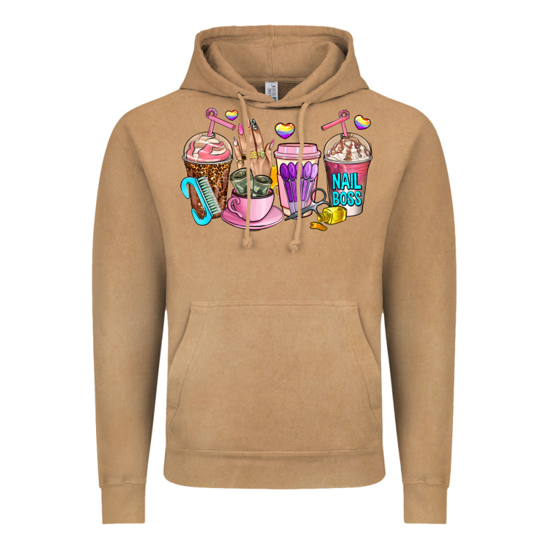 Nail Art  Coffee Cups Vintage Hoodie by AdoDesignShop | Teevron