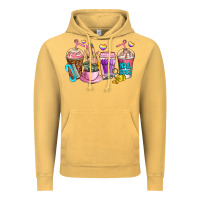 Vintage Mustard nail art  coffee cups Vintage Hoodie - AdoDesignShop