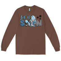 Chestnut let it snow gnome Long Sleeve Tee - BarkalooDesign