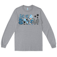 Heather Grey let it snow gnome Long Sleeve Tee - BarkalooDesign