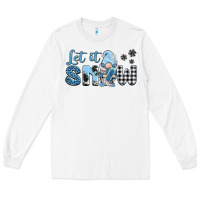 White let it snow gnome Long Sleeve Tee - BarkalooDesign