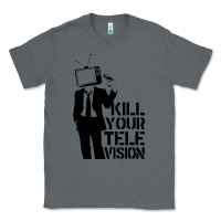 Charcoal Heather kill your television Classic Tee - artisFamous