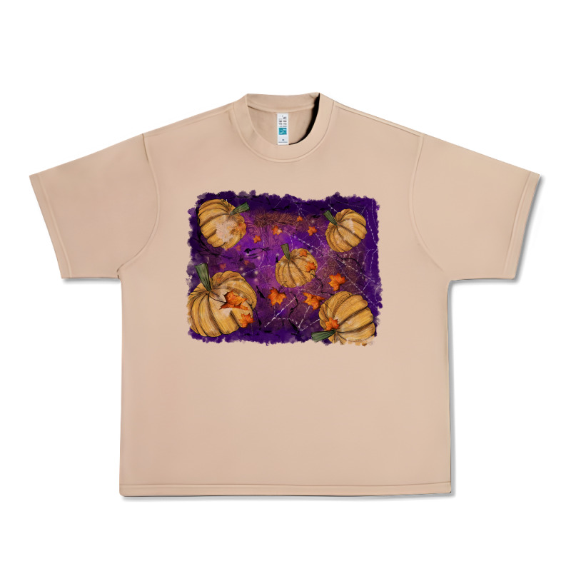 Halloween Leaves Tool Leather Backround Urban Heavy Tee by RanaPortraitStore | Teevron