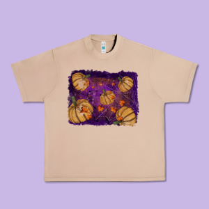 Halloween Leaves Tool Leather Backround Urban Heavy Tee Designed By Ranaportraitstore