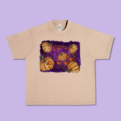 Halloween Leaves Tool Leather Backround Urban Heavy Tee Designed By Ranaportraitstore