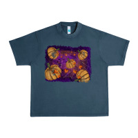 Midnight Navy halloween leaves tool leather backround Urban Heavy Tee - RanaPortraitStore
