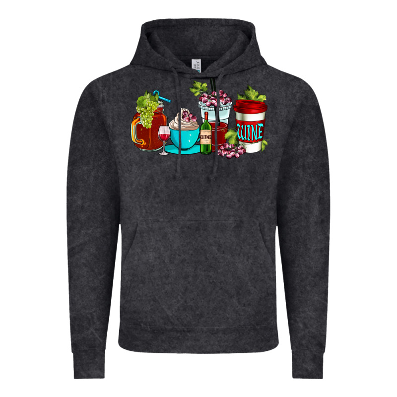 Wine Coffee Cups Vintage Hoodie by AdoDesignShop | Teevron