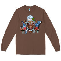 Chestnut Christmas snow cow joy Long Sleeve Tee - BarkalooDesign