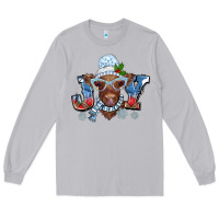 Moon Dust Christmas snow cow joy Long Sleeve Tee - BarkalooDesign