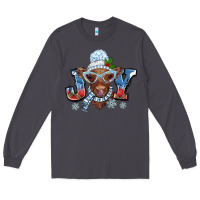 Smoke Christmas snow cow joy Long Sleeve Tee - BarkalooDesign