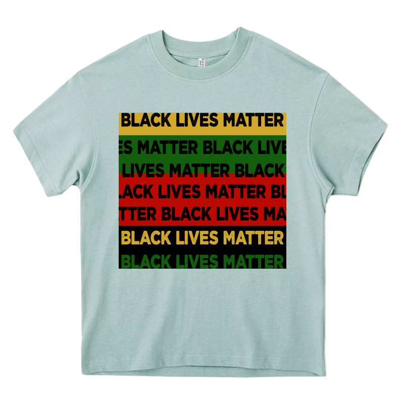 Black Lives Matter Seamless Pattern Heavy Core Tee by BundleAndBundleShop | Teevron